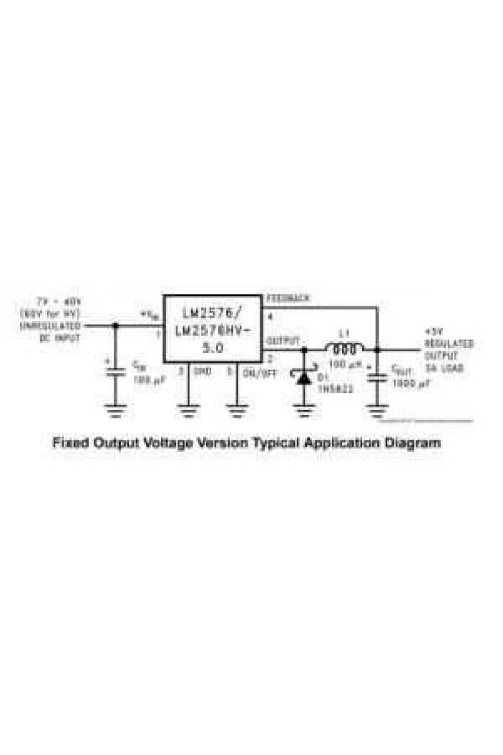 LM2576S-5V SMD DPAK-2 TO-263-5 Voltaj Regülatörü