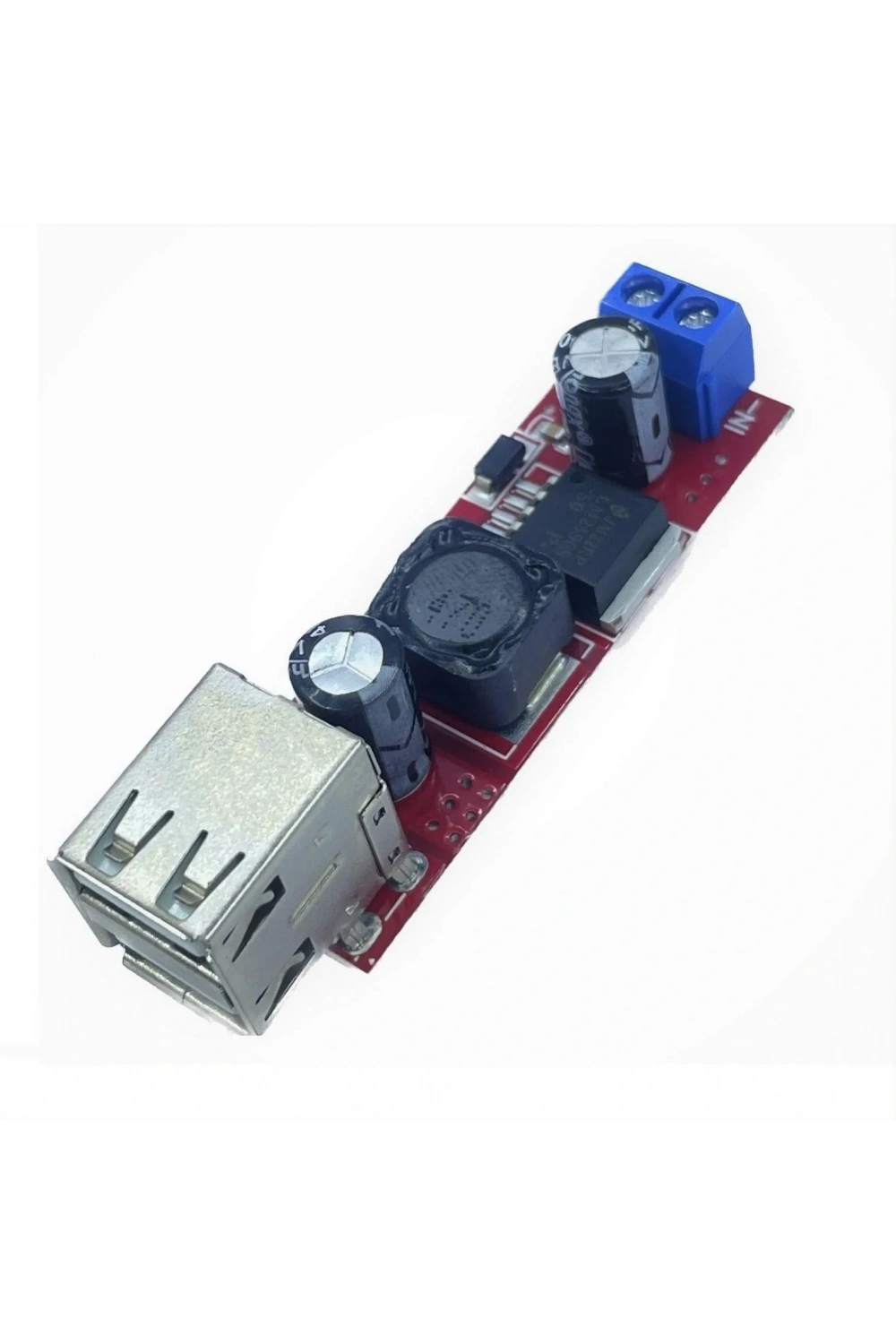 LM2596 Dual 5V-3A Çift USB Çıkışlı Voltaj Düşürücü Regülatör