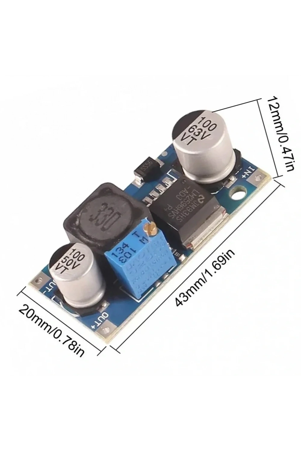 LM2596HVS Step Down/Düşürücü DC-DC Voltaj Regülatörü - 3A
