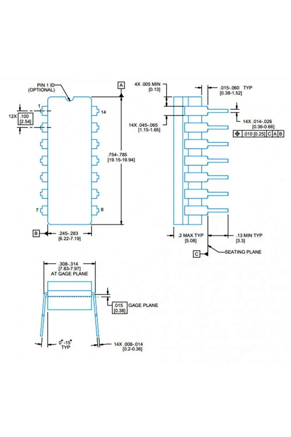 LM2901N Komparatör Entegresi Pdip-14