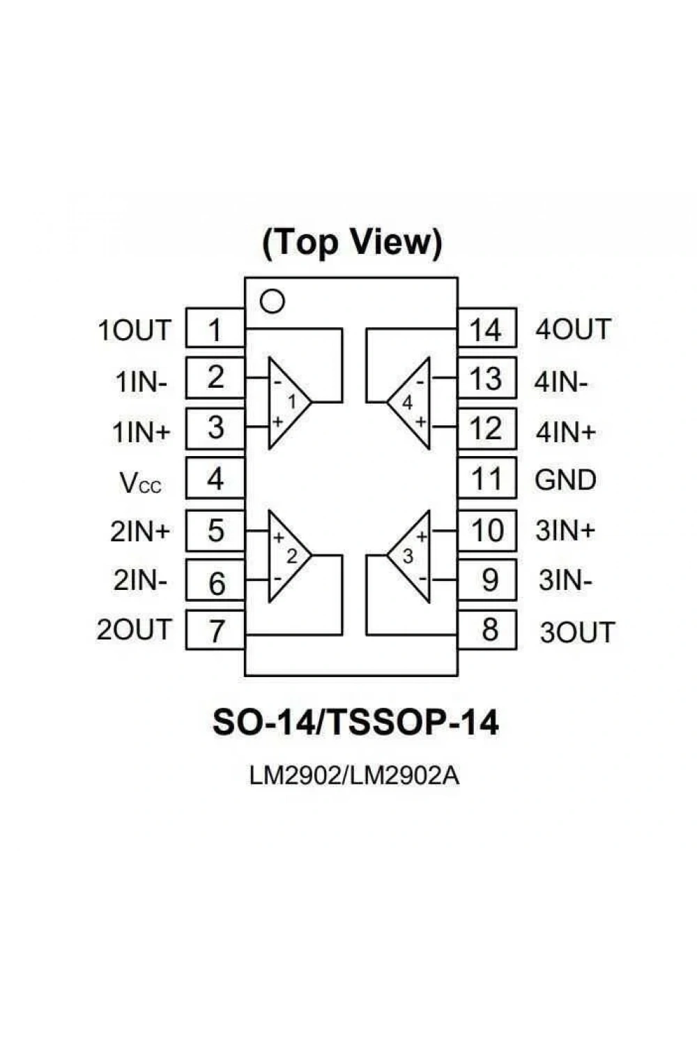 LM2902 SMD SO14 Entegre