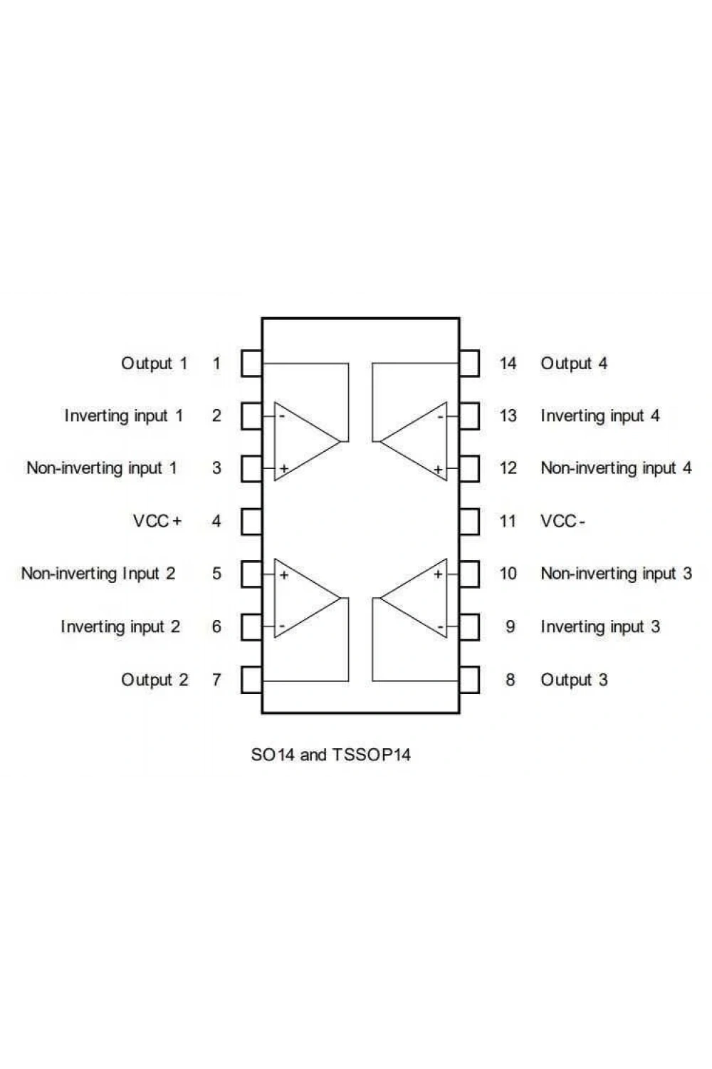 LM2902DT SOIC-14 SMD OpAmp Entegresi