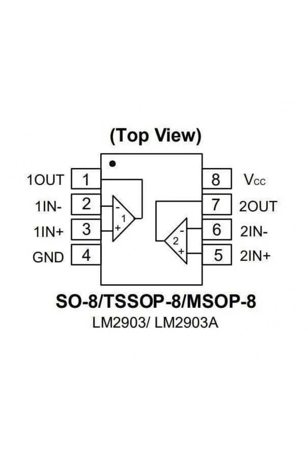 LM2903 SMD SO8 Entegre