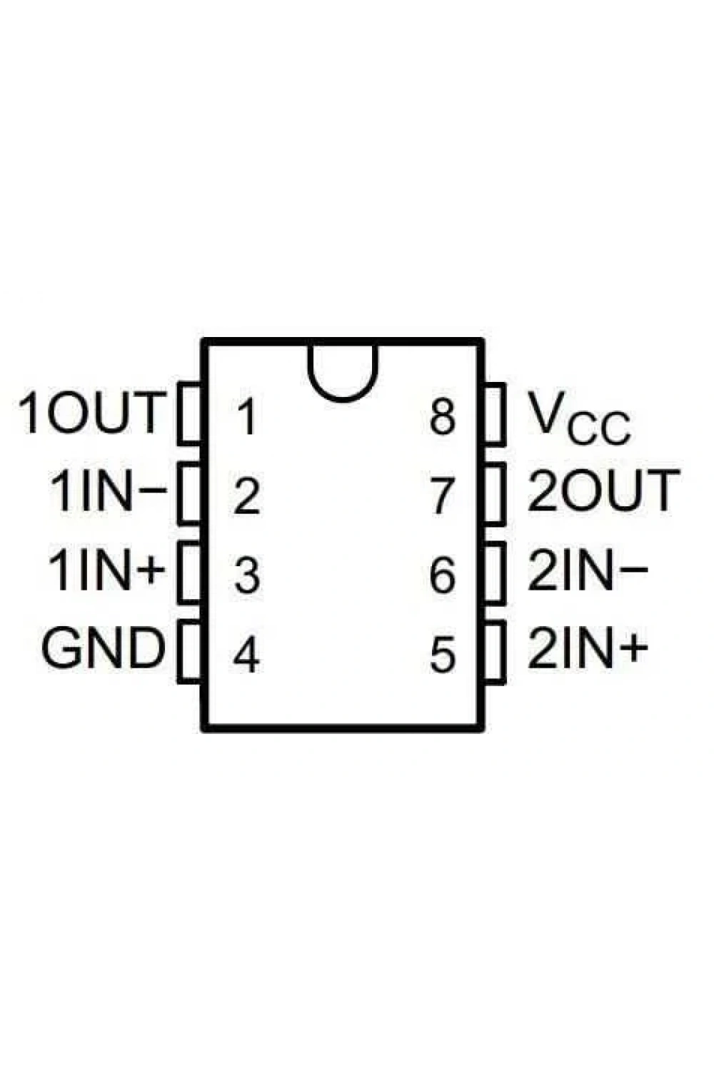 LM293 SOIC-8 Komparatör Entegresi