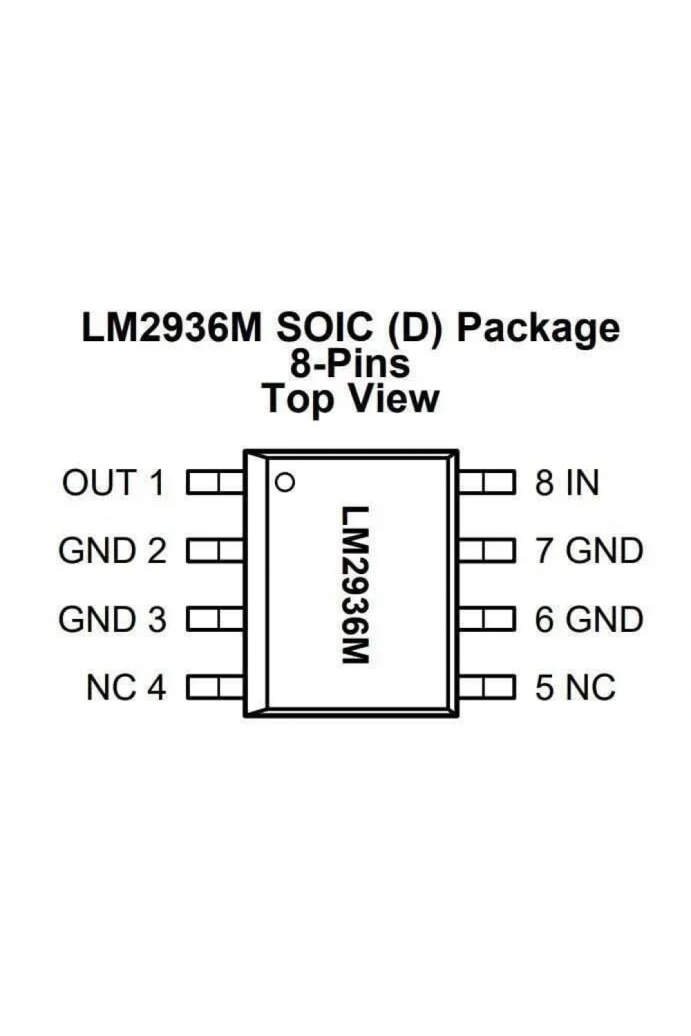 LM2936M-5 SOIC-8 Voltaj Regülatörü Entegresi