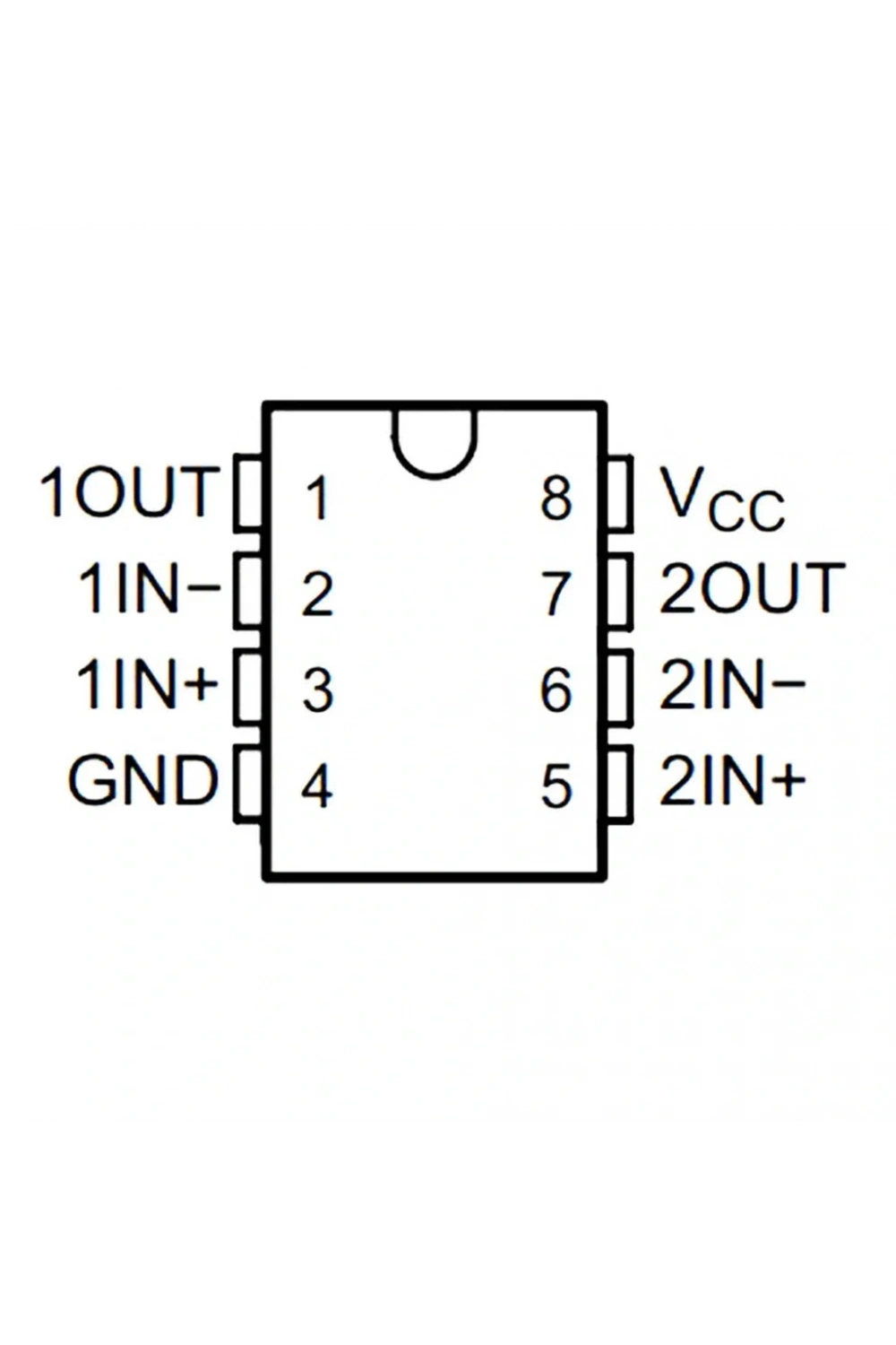LM293P Komparatör Entegresi Pdip-8