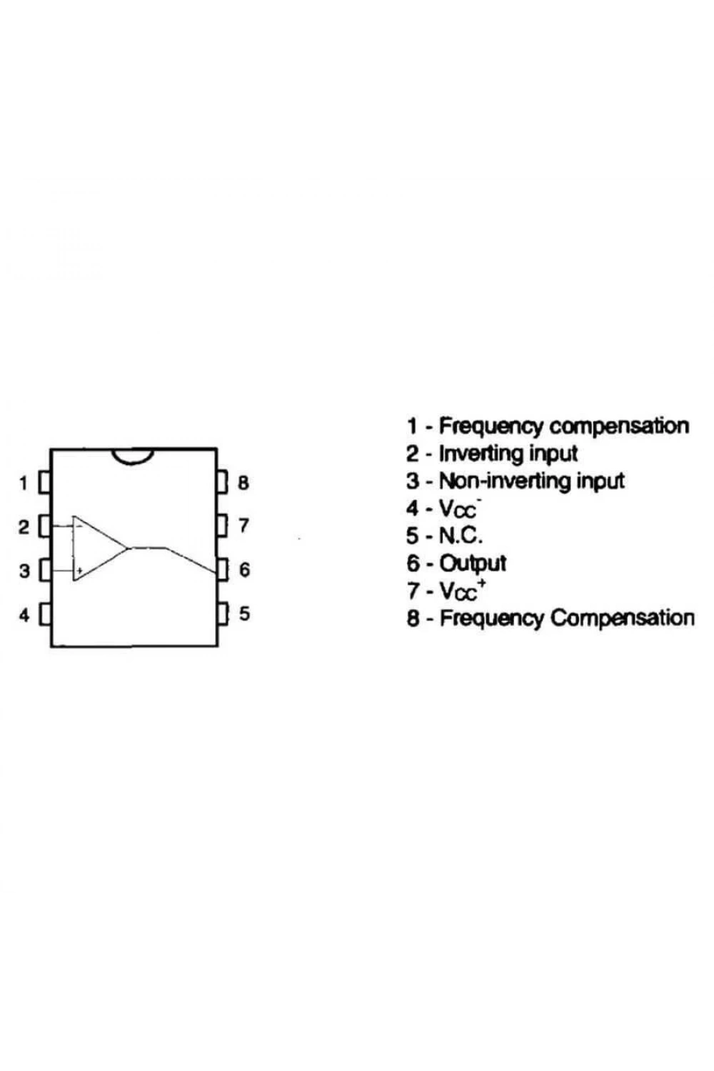 LM308N DIP-8 OpAmp Entegresi