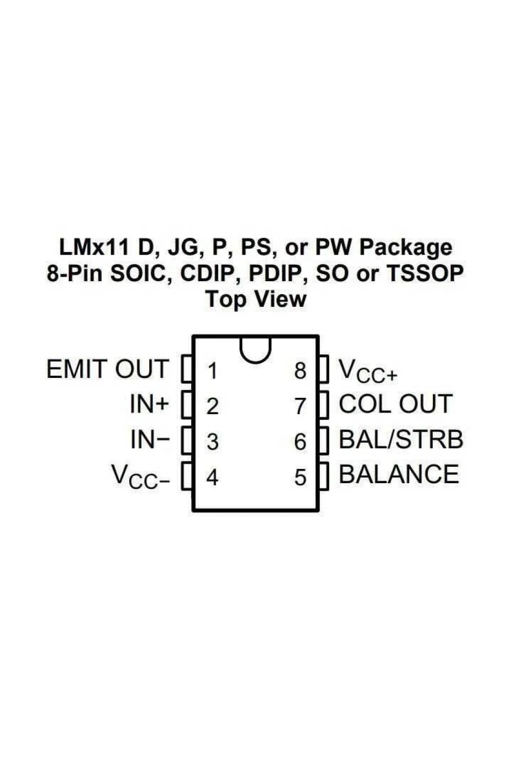 LM311 SMD SO8 Entegre