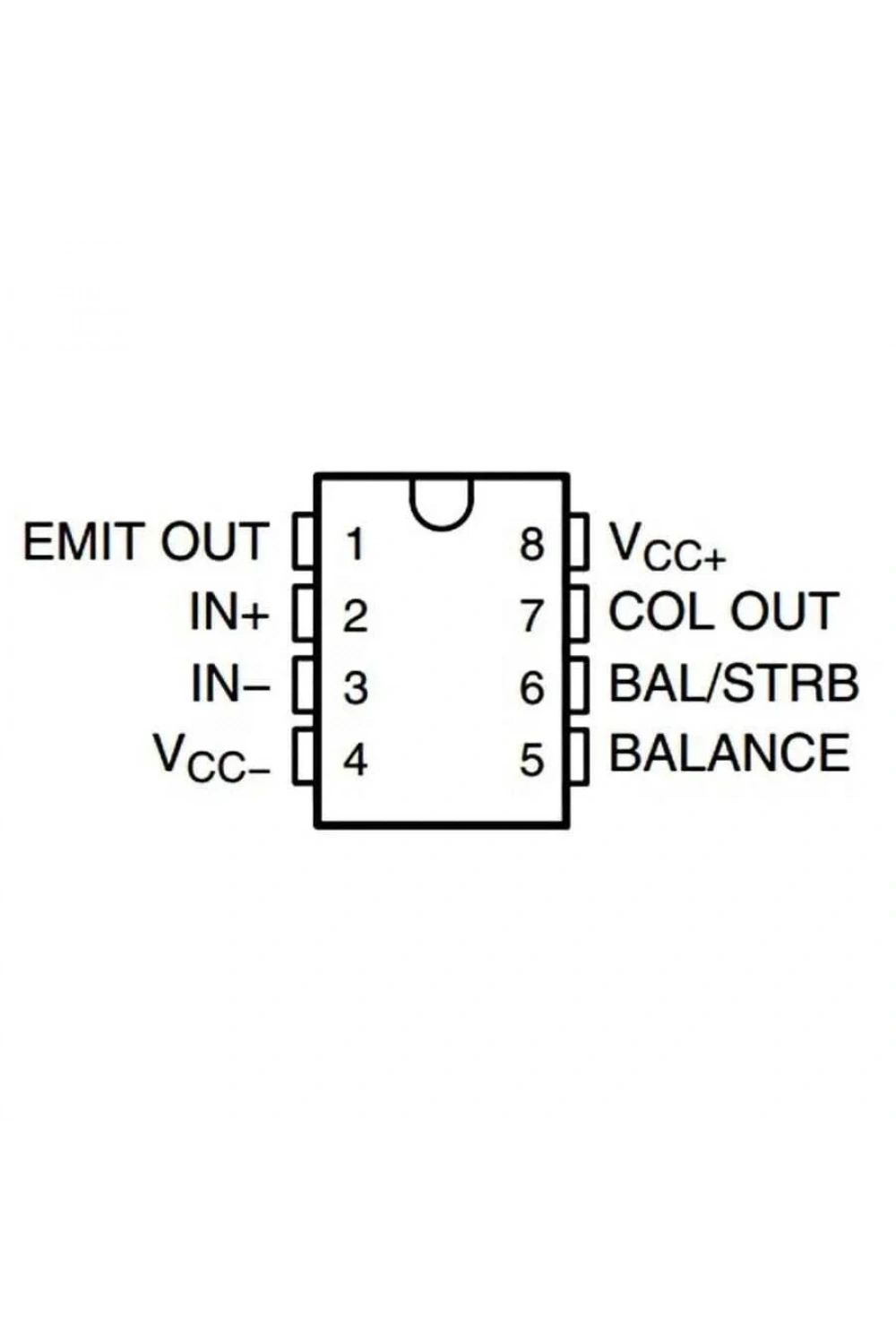 LM311P DIP-8 Komparatör Entegresi
