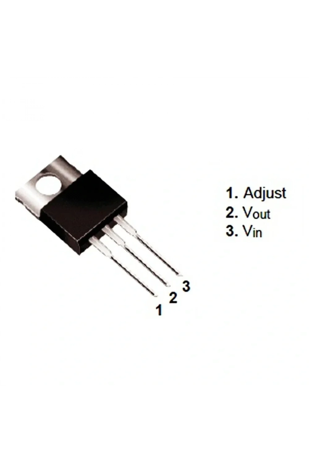 LM317T 1.2V - 37V Ayarlanabilir Voltaj Regülatör TO220-3
