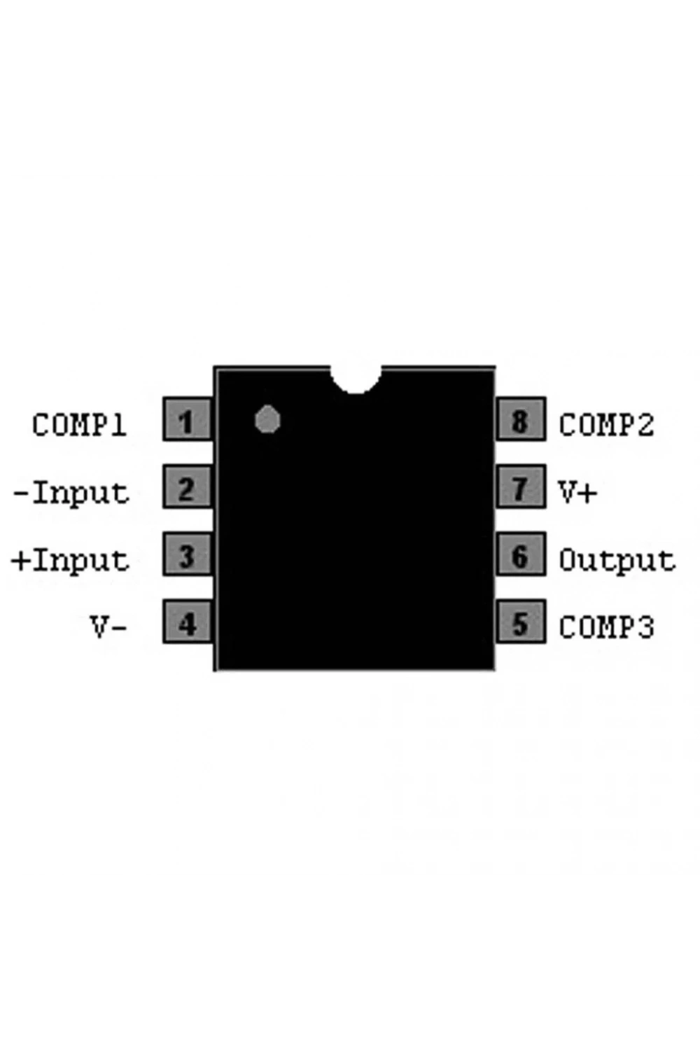LM318N 5mA OpAmp Entegresi Dip-8