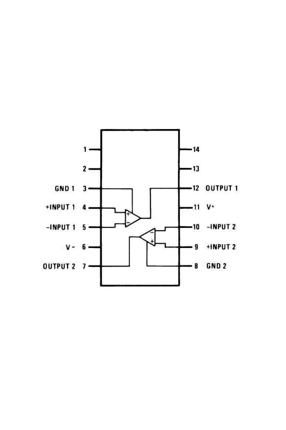 LM319N DIP-14 11.5mA Komparatör Entegresi