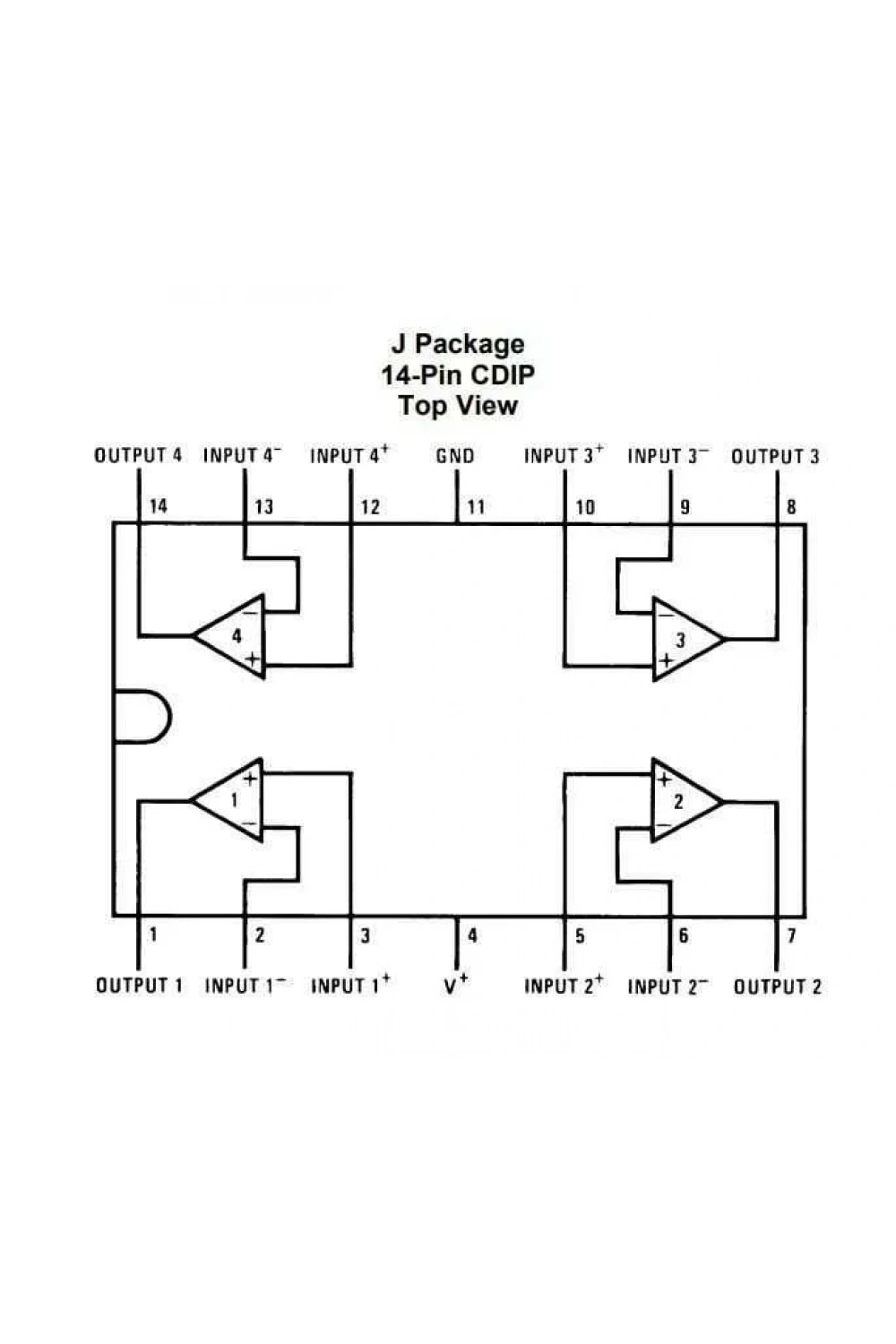 LM324AM SOIC-14 SMD OpAmp Entegresi