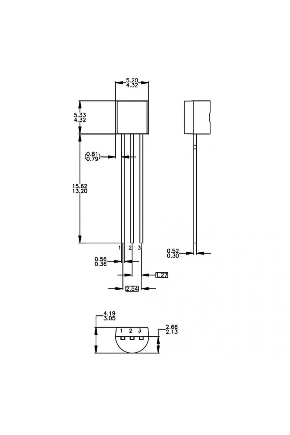 LM336Z25 2.5V 10mA Programlanabilir Şant Regülatörü To-92-3