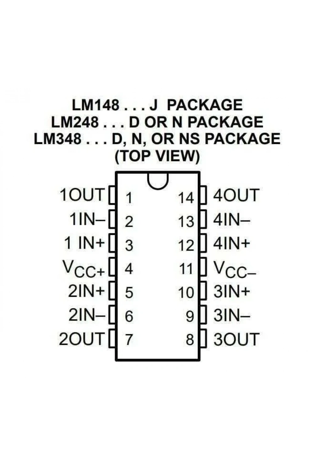 LM348 SMD SO14 Entegre
