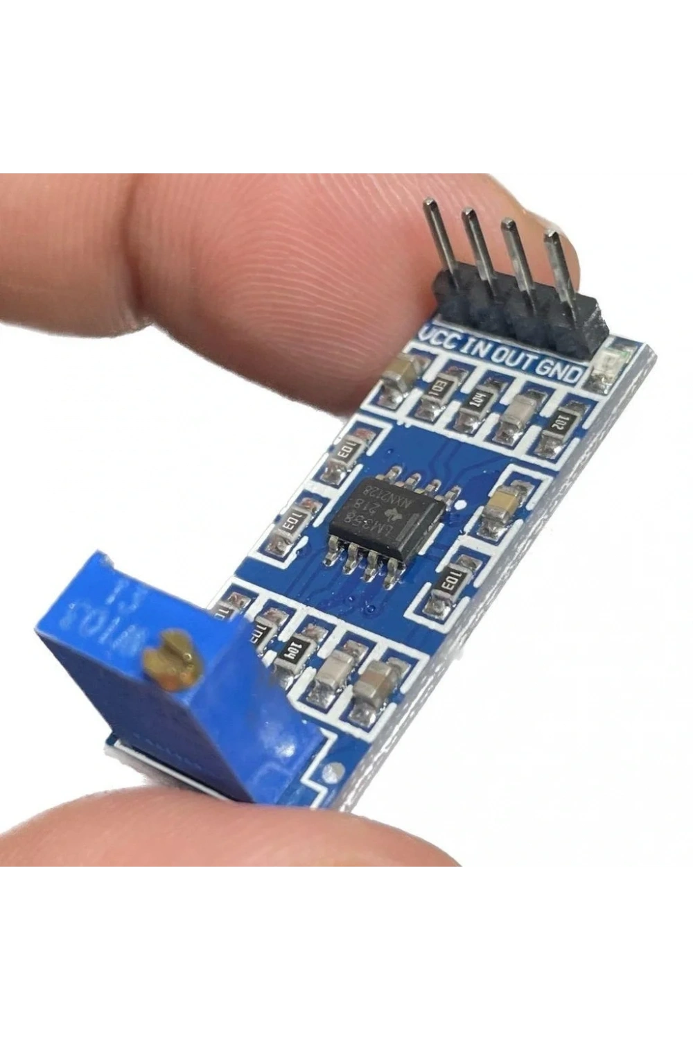 LM358 100x Sinyal Yükselteç Amfi Modülü