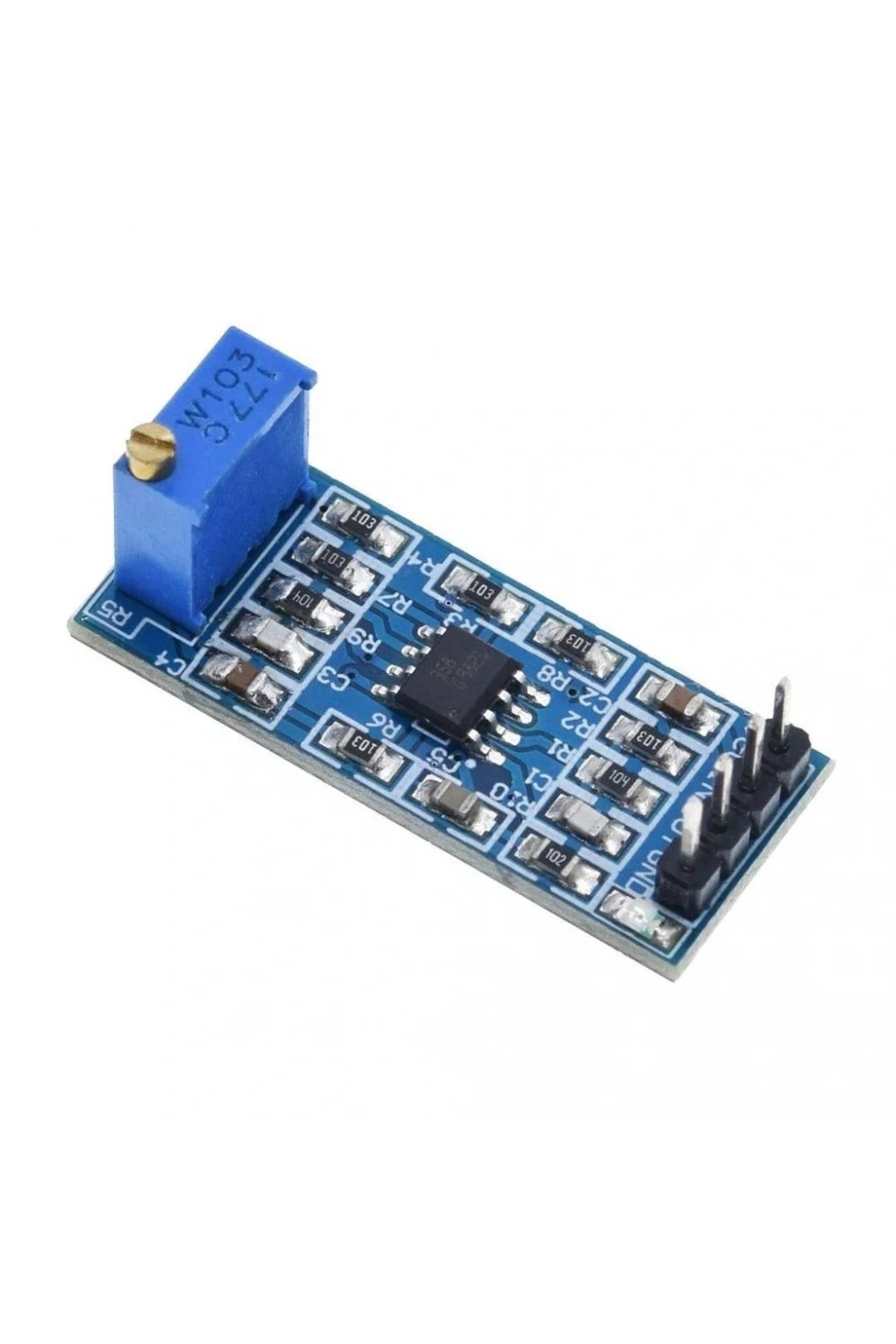 LM358 100x Sinyal Yükselteç Amfi Modülü
