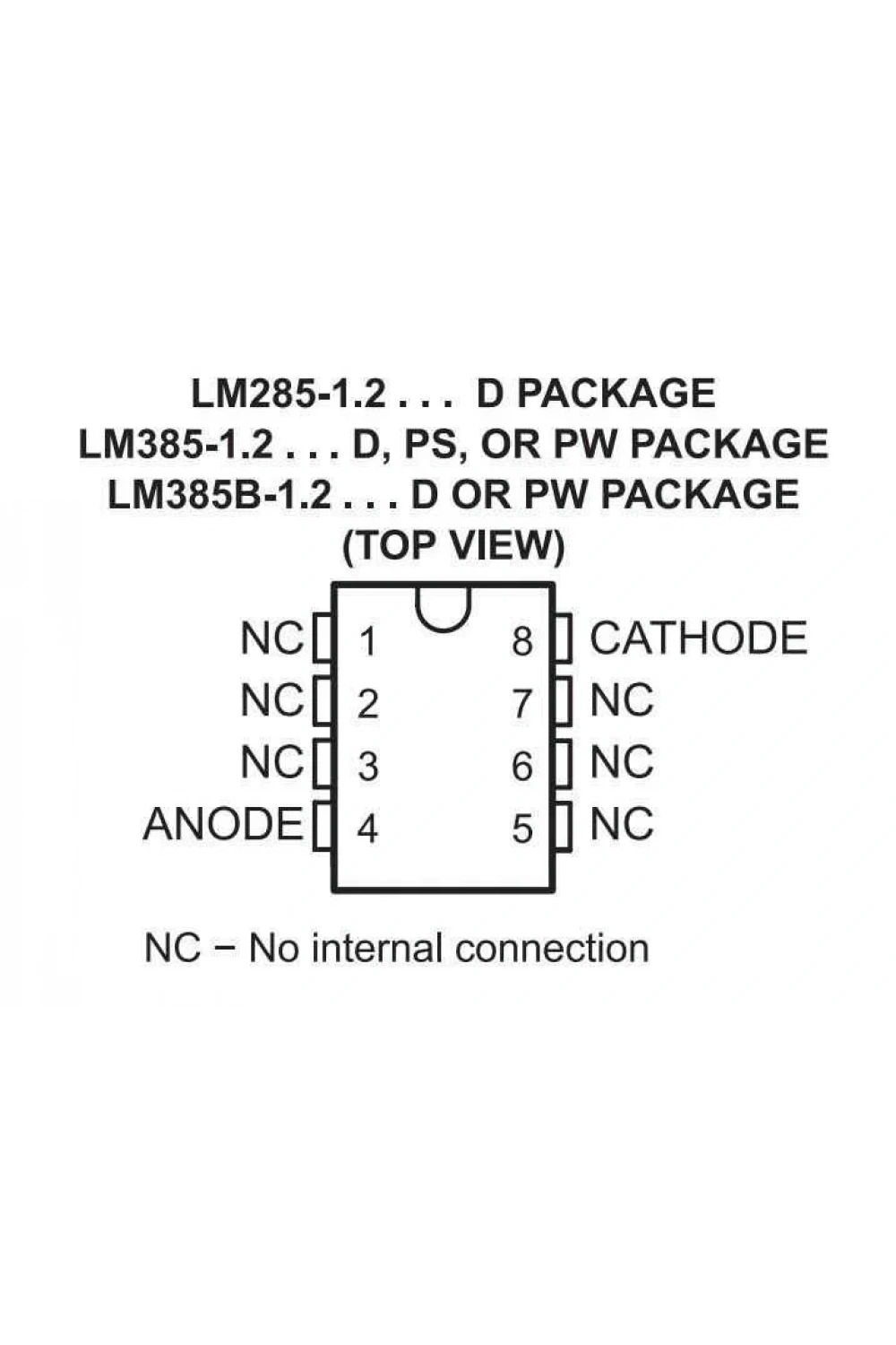 LM385 1.2 SOIC-8 Voltaj Referans Entegresi