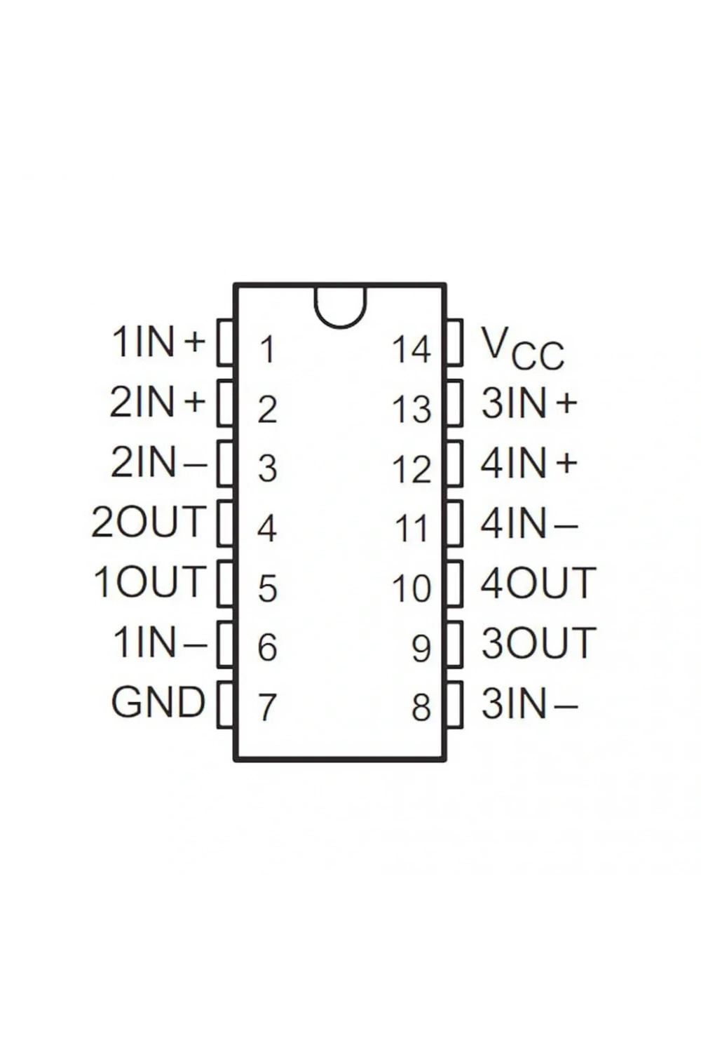 LM3900N OpAmp Entegresi Dip-14