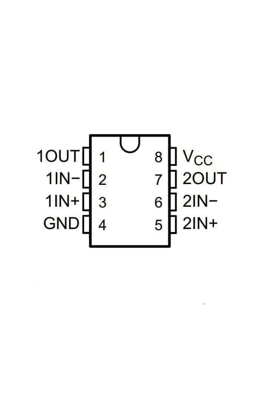 LM393 SOIC-8 SMD Komparatör Entegresi