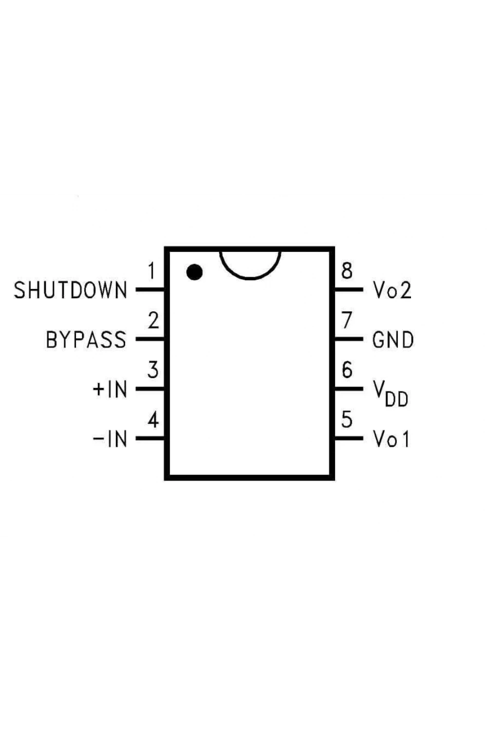 LM4871MX/NOPB 3W Ses ve Güç Amplifikatör Entegresi