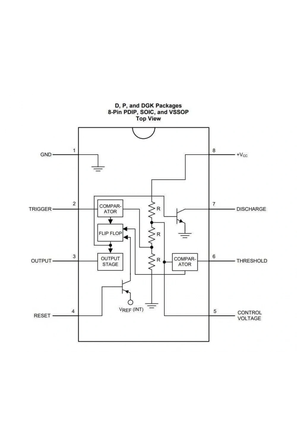 LM555 SOIC-8 SMD Zamanlayıcı Entegresi