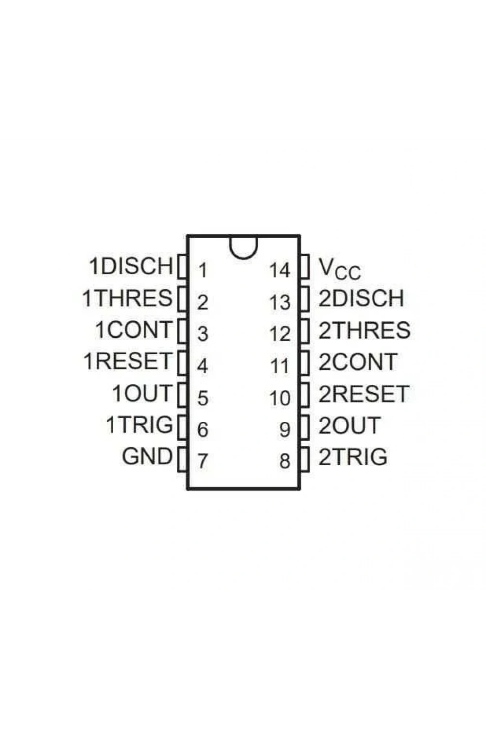 LM556 SOIC-14 Zamanlayıcı Entegresi