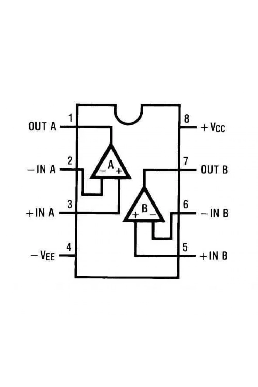 LM833N DIP-8 Amplifikatör Ses Entegresi