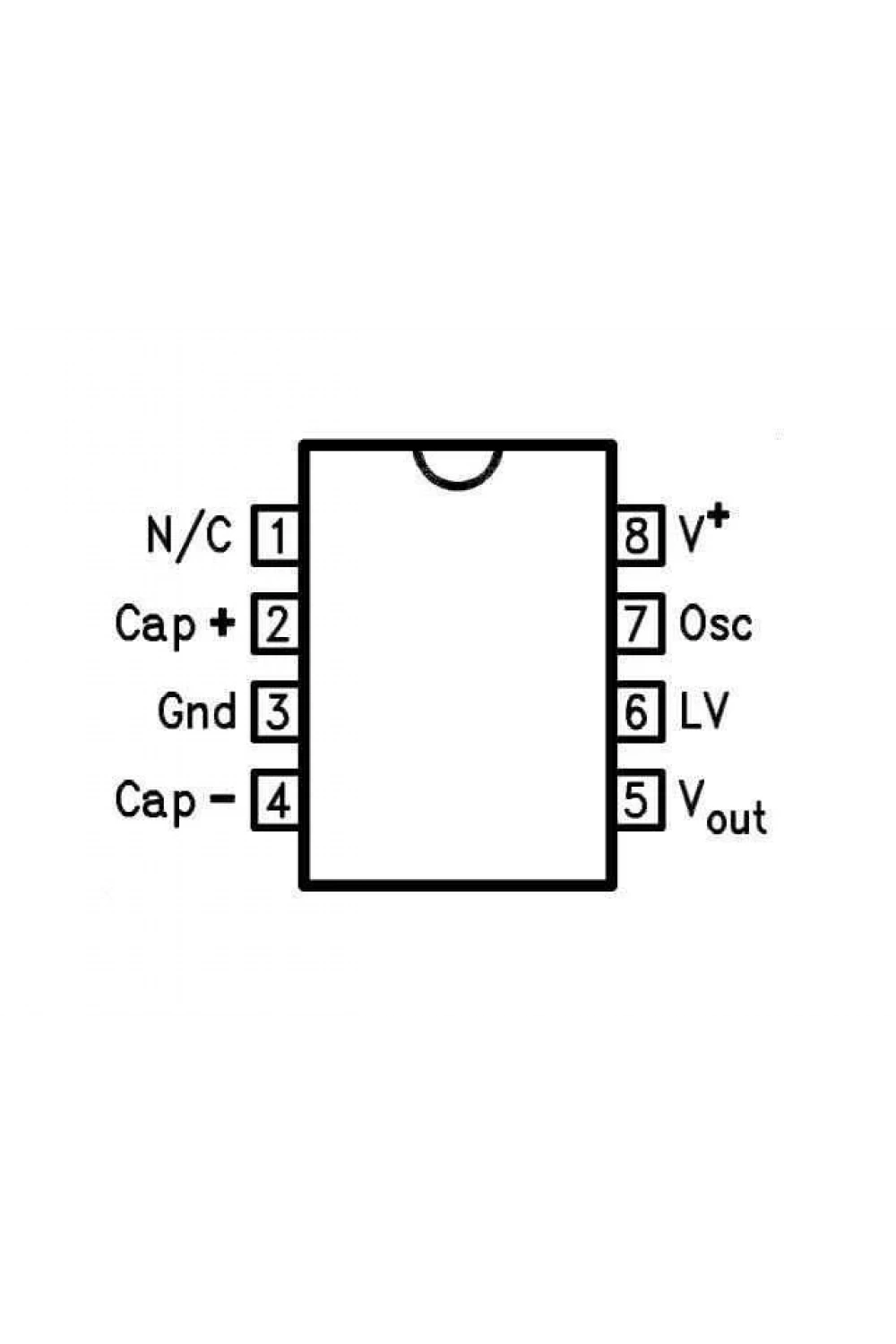 LMC7660IMX/NOPB SOIC-8 SMD DC - DC Çevirici Entegresi