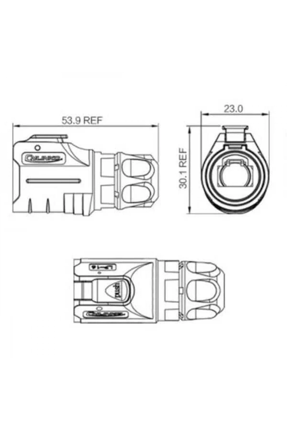 LP-16-C/RJ45/015/PE-42-001 Su Geçirmez Ethernet Konnektörü - Erkek