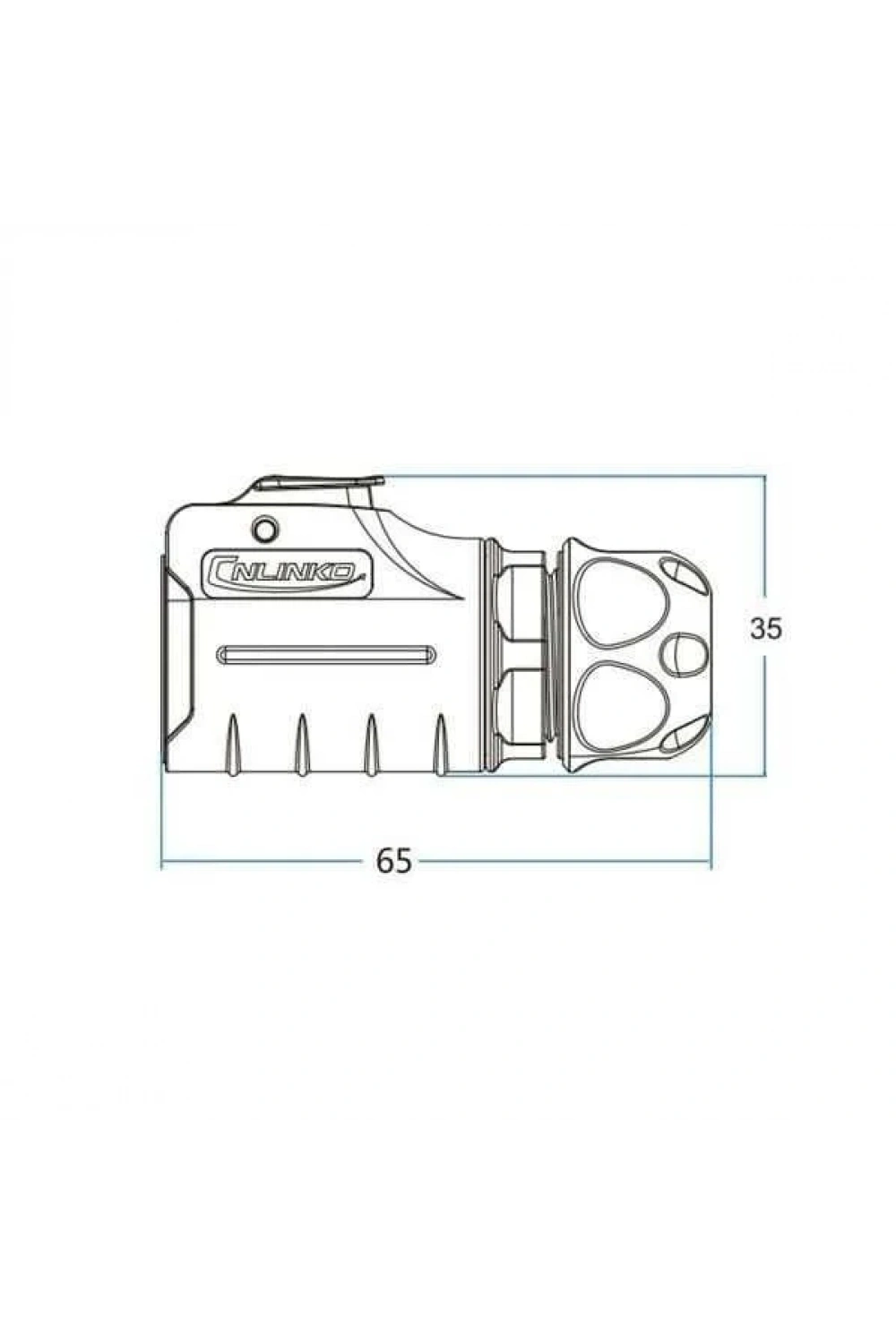LP-20-C02PE-01-022 2-Pin Su Geçirmez Konnektör - Erkek