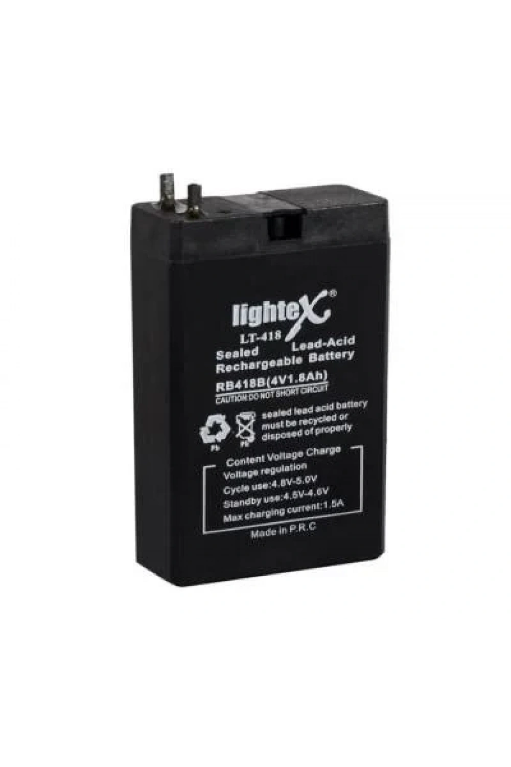 LT-418 4V 1.8 Ah Bakımsız Işıldak Aküsü