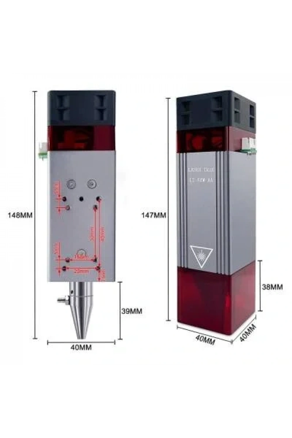 LT-80W 12V TTL Yakıcı CNC Lazer Modülü Seti
