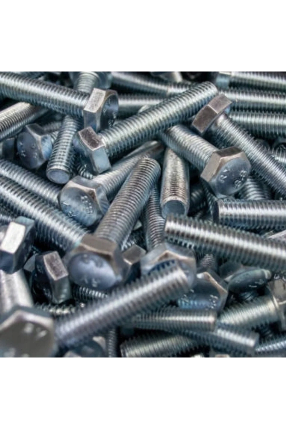 M10x30mm Cıvata Beyaz Altıköşe 5.8 Kalite DIN933 10 Adet