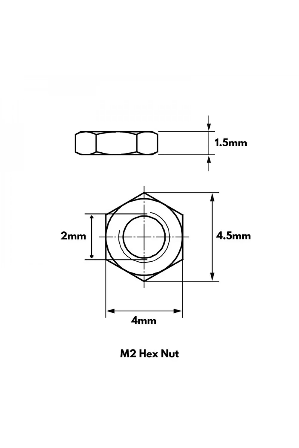 M2 Somun - 10 Adet