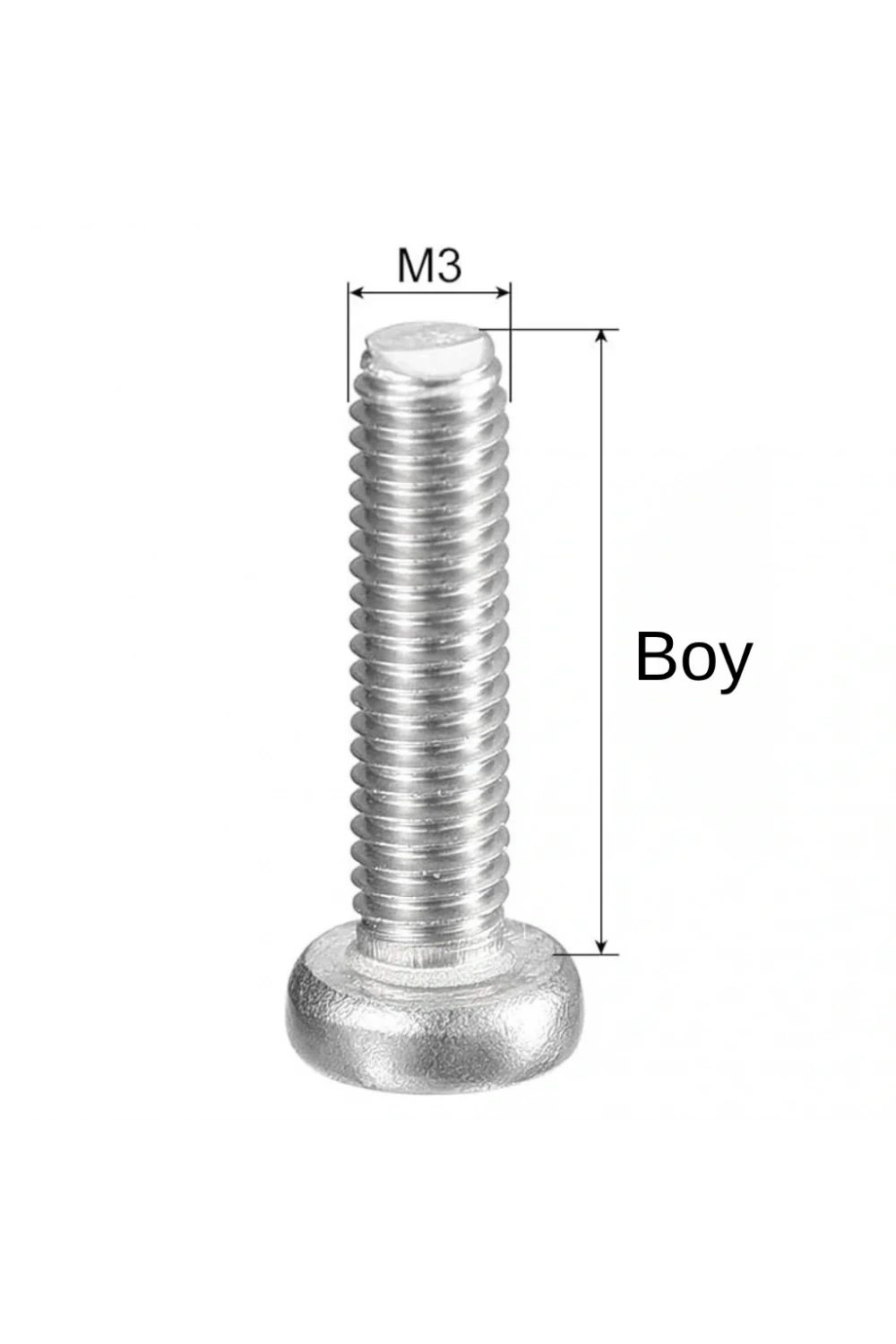 M3X20mm YSB Vida – DIN7985 (Yıldız Silindir Başlı Civata) 10 Adet