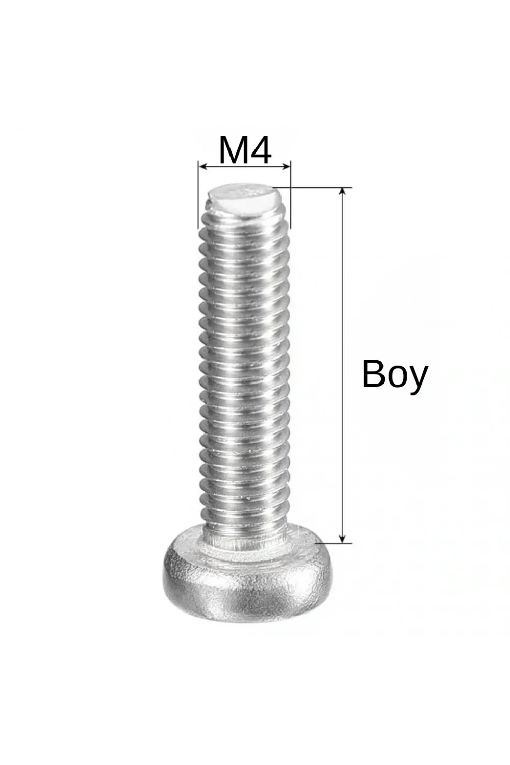 M4X12mm YSB Vida – DIN7985 (Yıldız Silindir Başlı Civata) 10 Adet