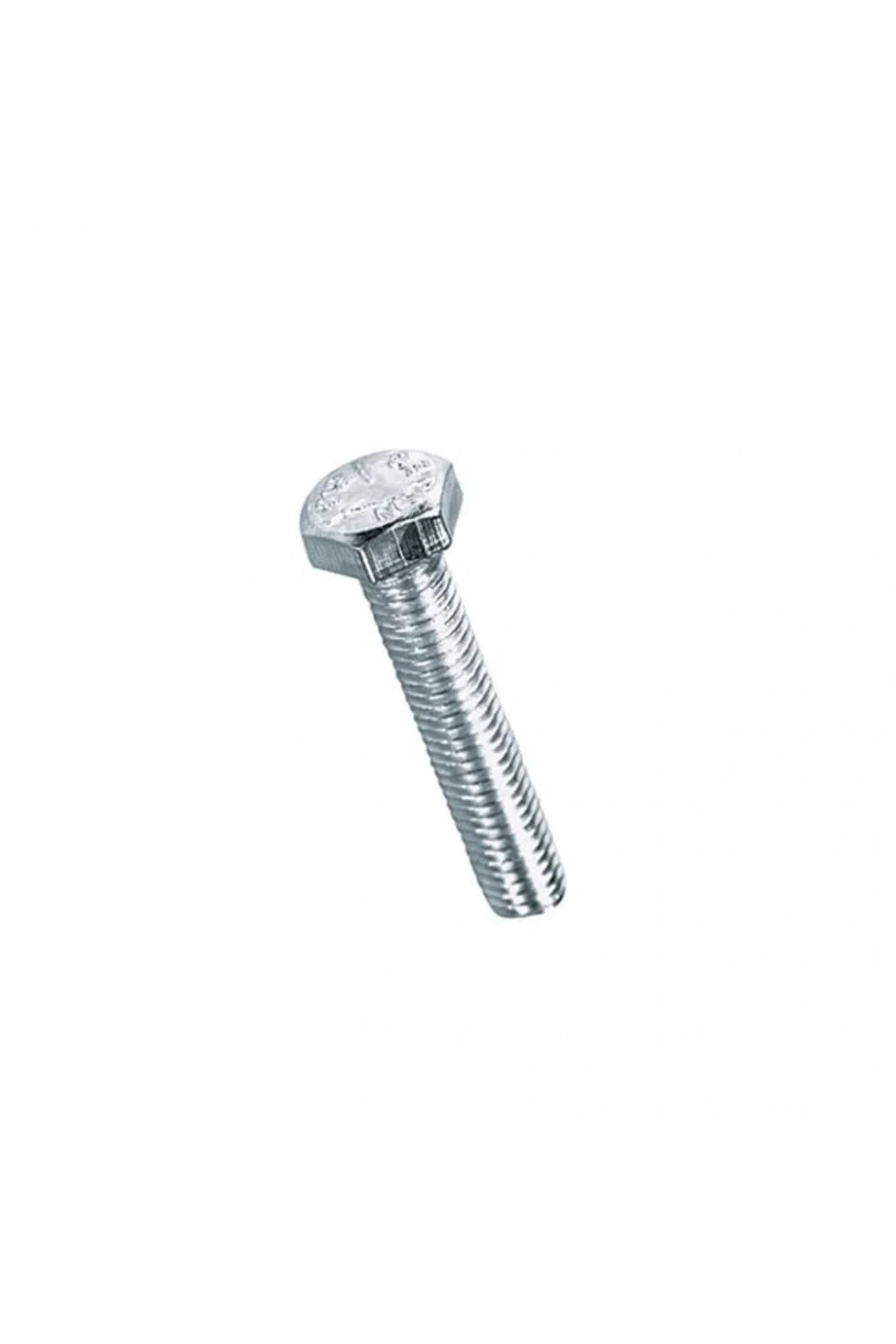 M5x45mm Cıvata Beyaz Altıköşe 5.8 Kalite DIN933 10 Adet