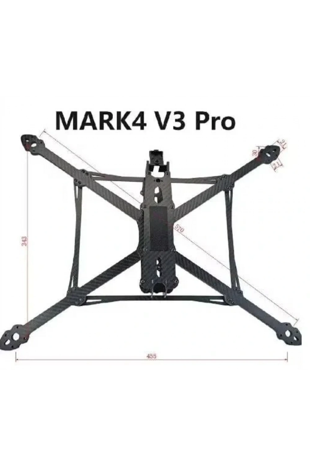 Mark4 v3 Pro 13 Karbon Fiber Drone Gövdesi