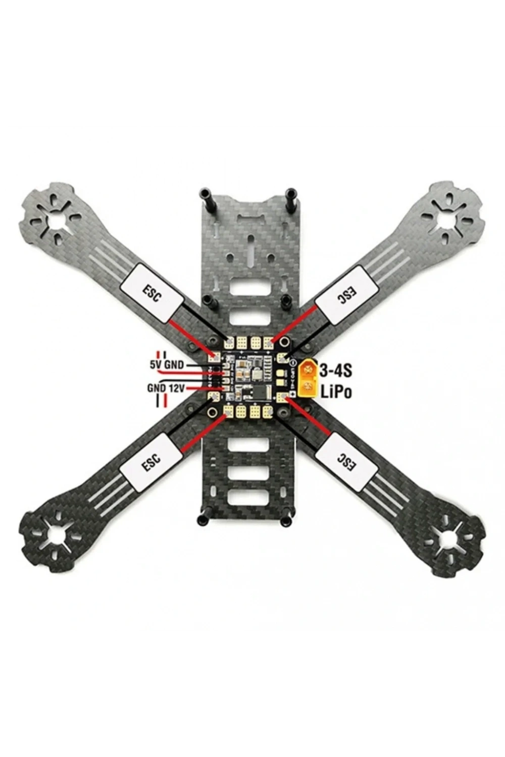 Matek PDB-XT60 w/BEC 5V 12V ESC Güç Dağıtım Kartı