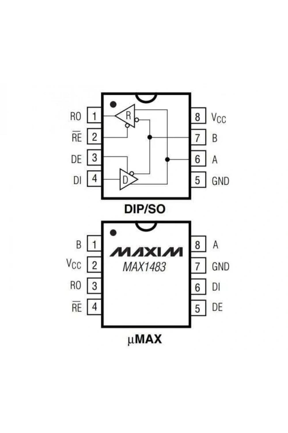 MAX1483 SMD SO8 Entegre