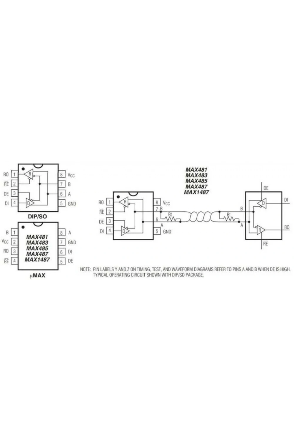 MAX1487 SMD SO8 Entegre