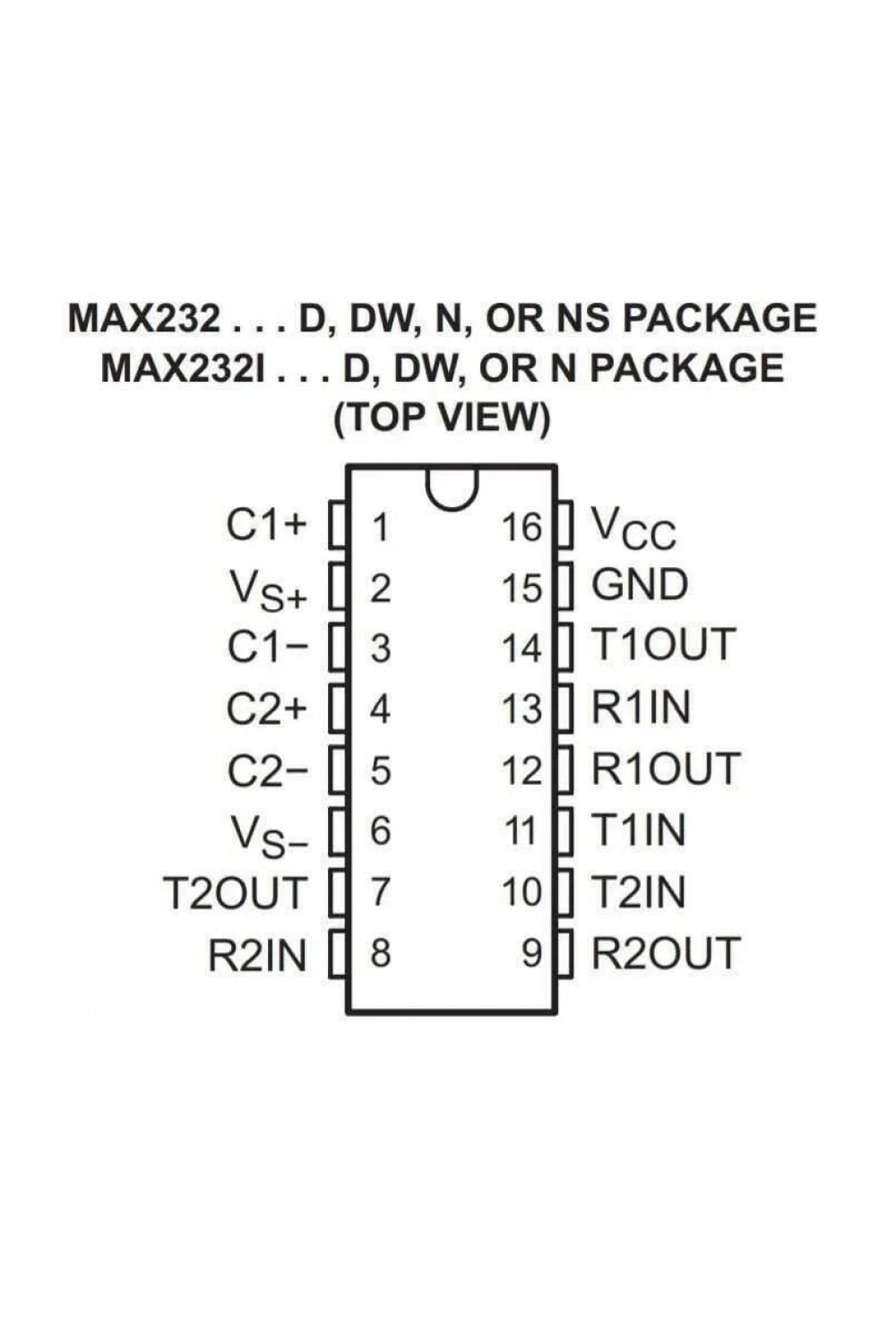 MAX232 DIP16 Entegre