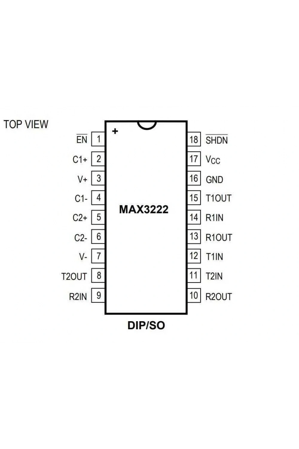 MAX3232ESE+ SOIC-16 SMD Entegre