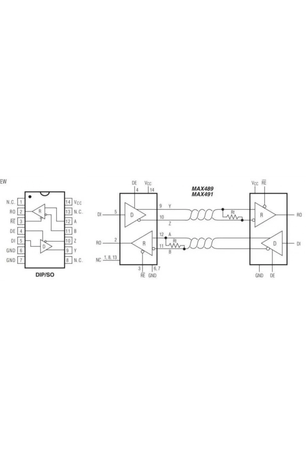 MAX491 SMD SO14 Entegre