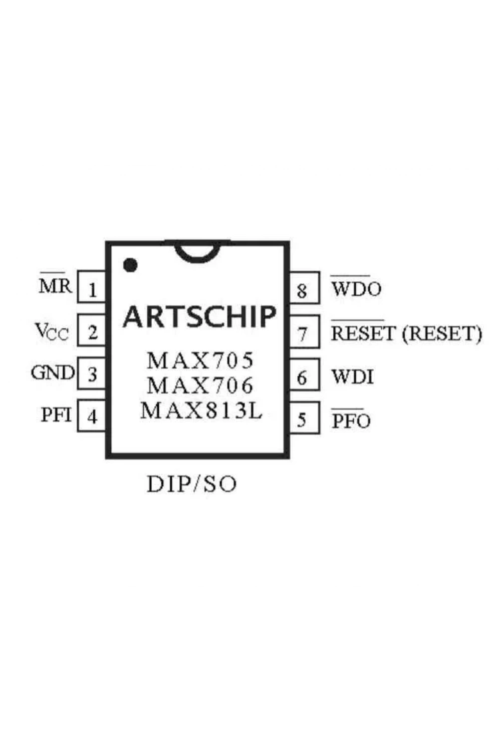 MAX705 DIP8 Entegre