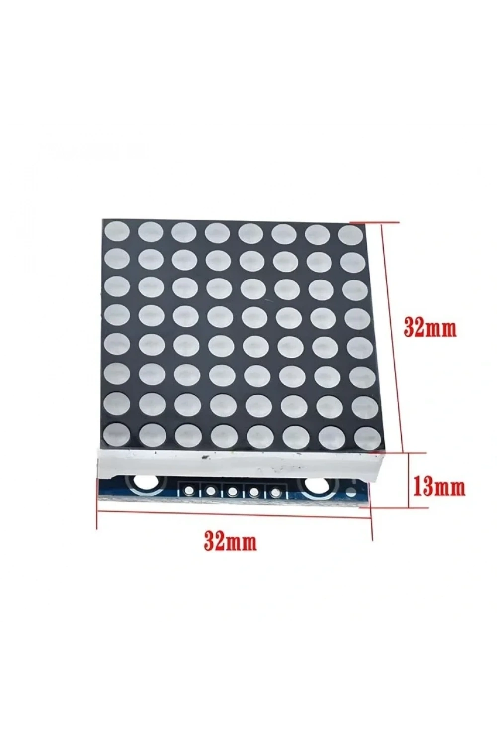 MAX7219 8x8 Dot Matrix Kartı - Peşpeşe Takılabilir