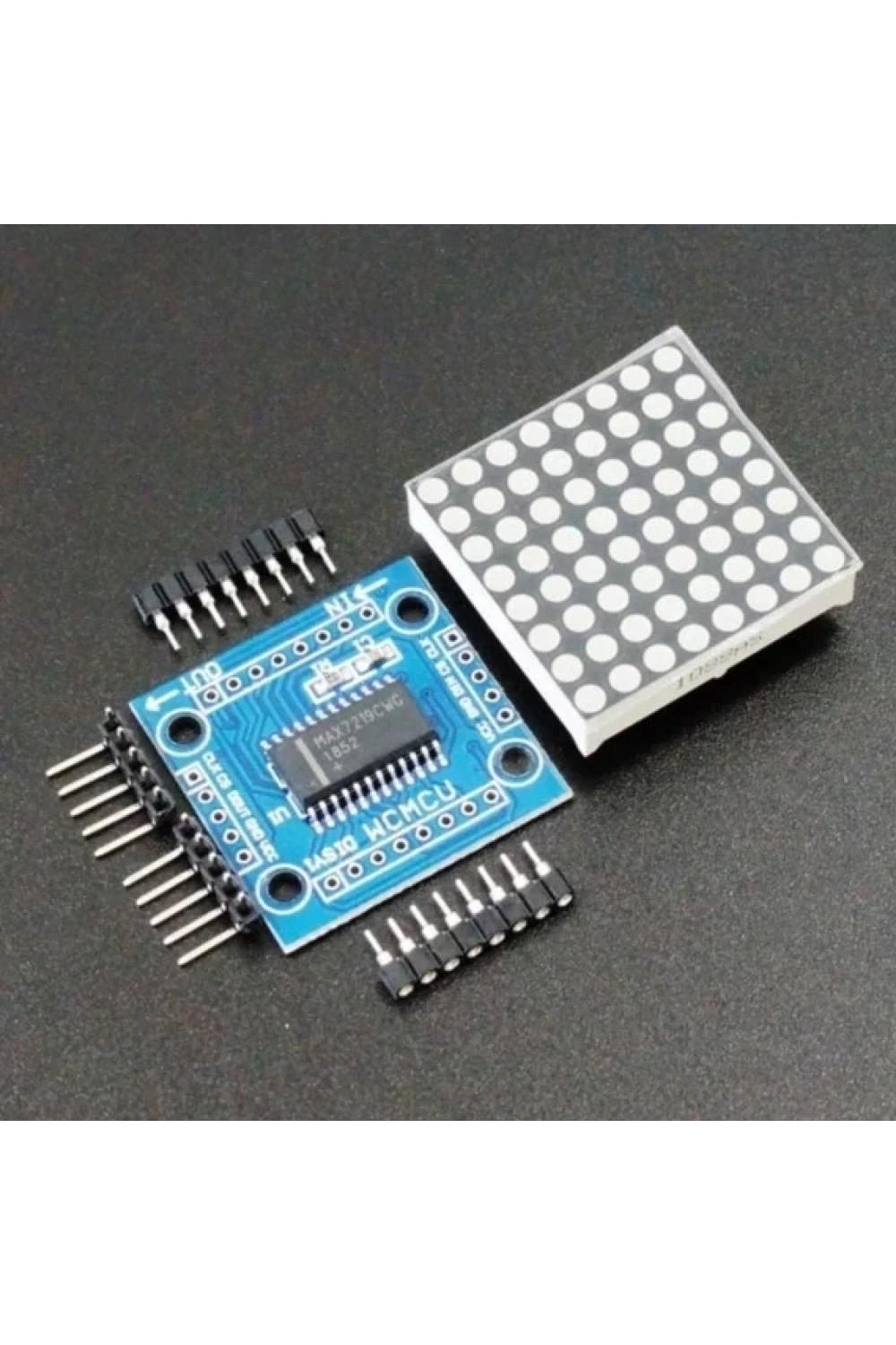 MAX7219 8x8 Dot Matrix Kartı - Peşpeşe Takılabilir