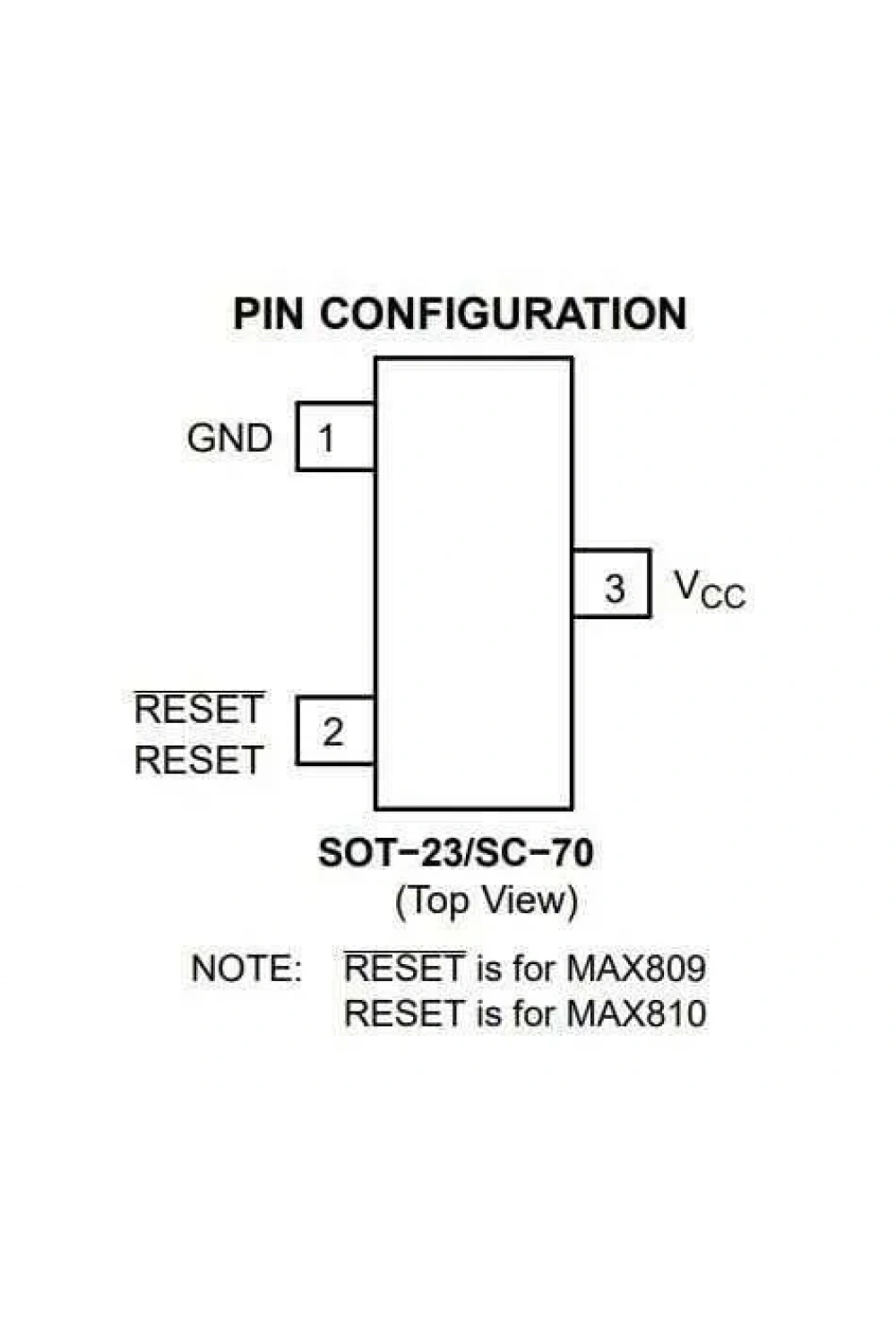 MAX809SN293D3T1G SOT-23-3 2.93V Güç Kaynağı Destek Entegresi