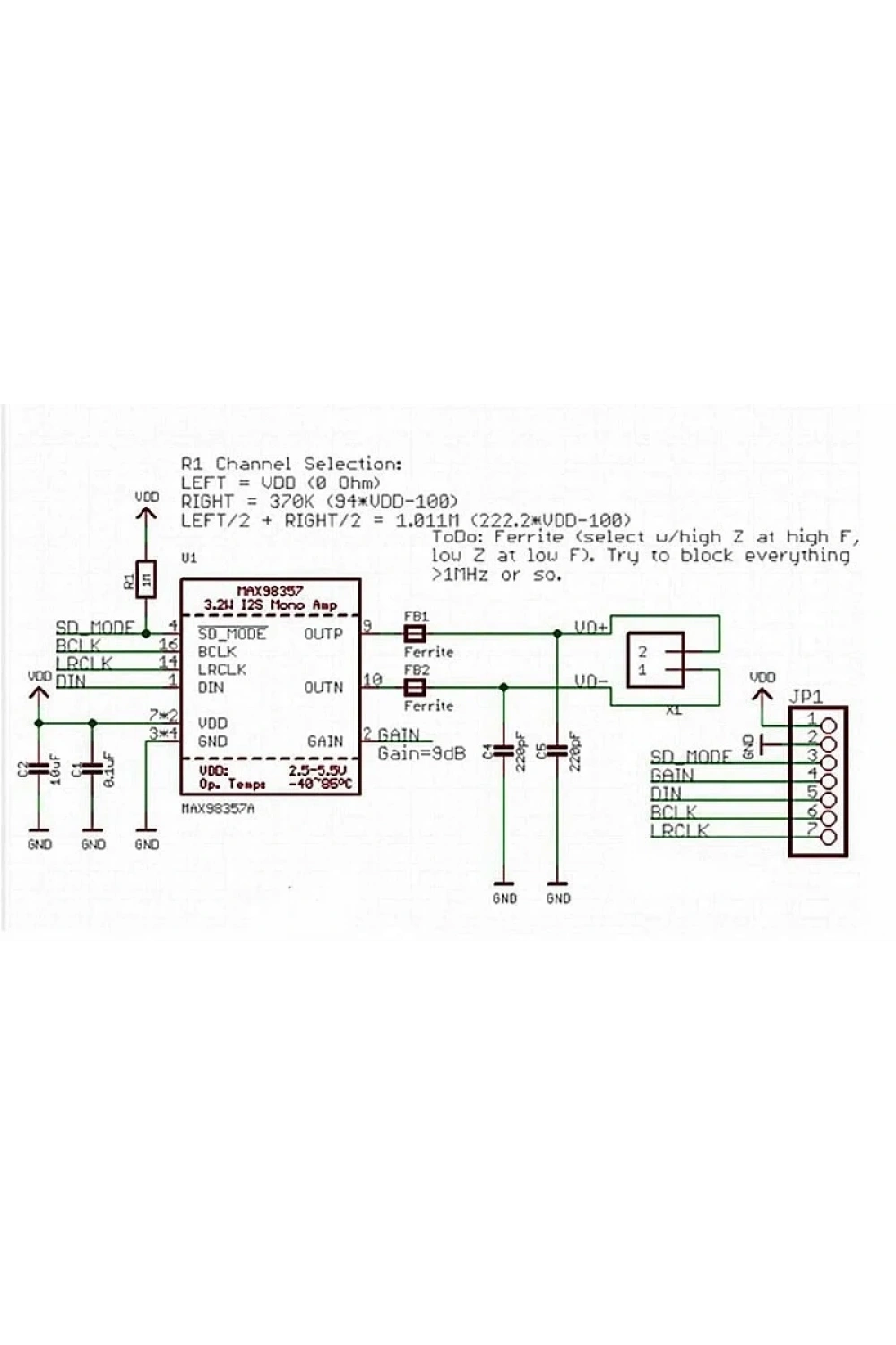 MAX98357 I2S 5V 3W Class-D Dijital Ses Yükseltici Amfi Modülü